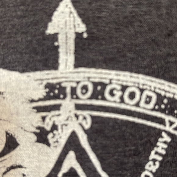 Gray and white tank top with verbiage such as “duty to self, country, others” XS - Picture 3 of 10